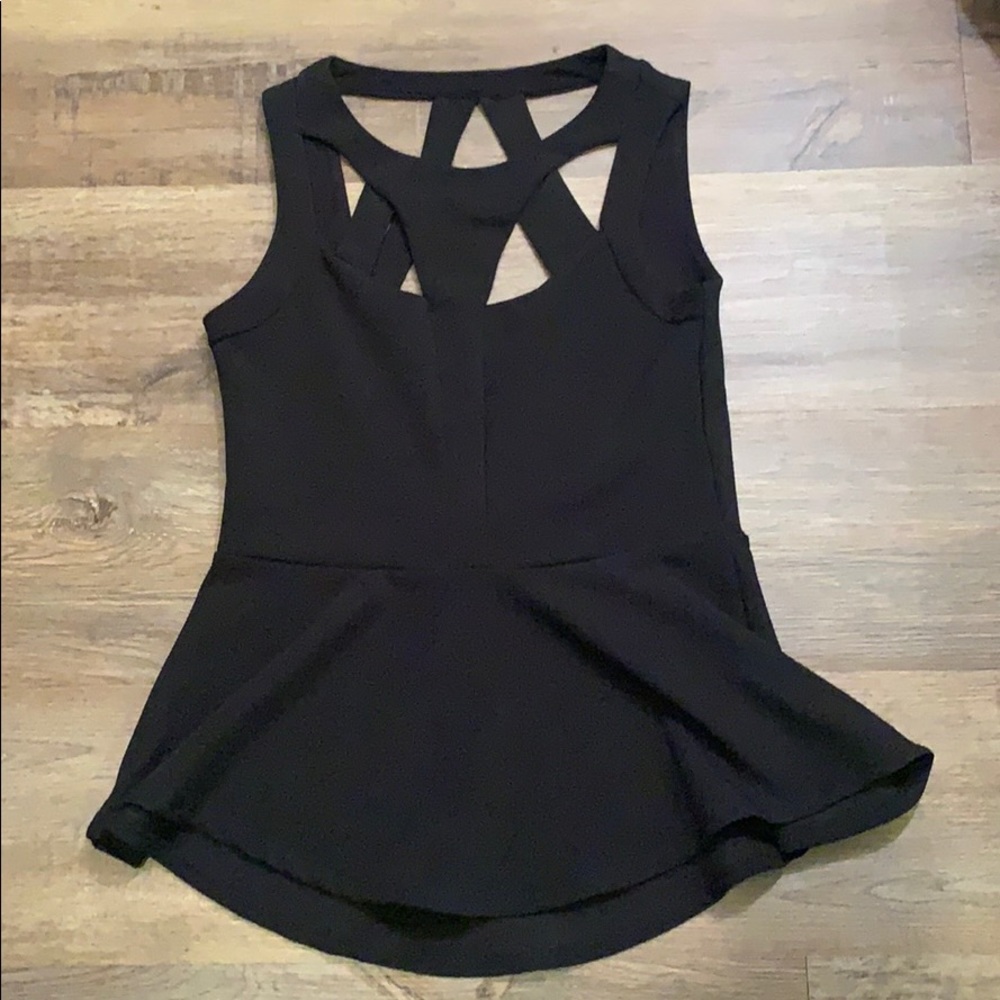 Sophia + Zeke Black Top Size Medium